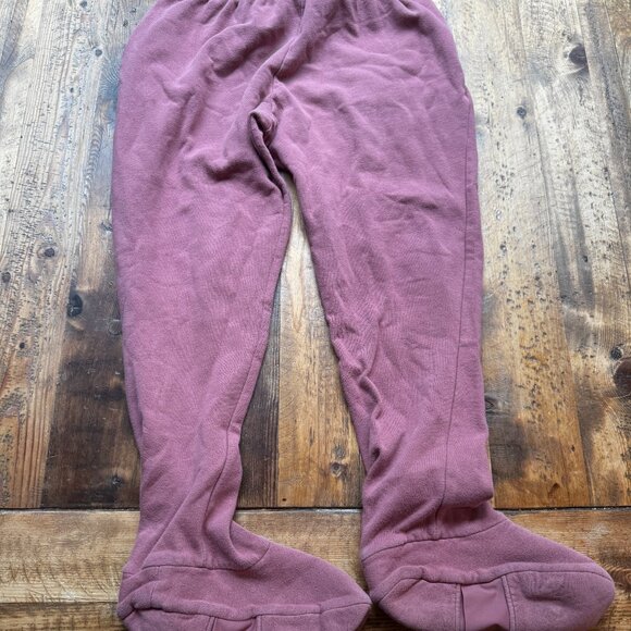 Feejays Adult Footed Pajama Pants Pink - Size Small - Picture 1 of 5